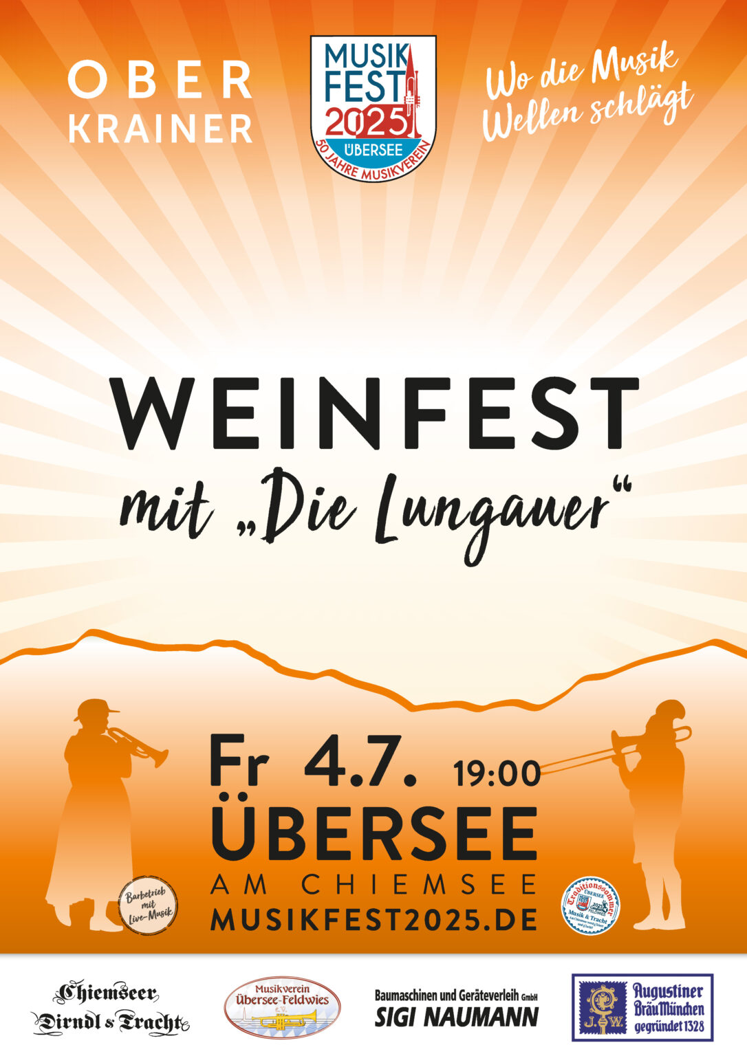 Bezirksmusikfest 2025 in Übersee!